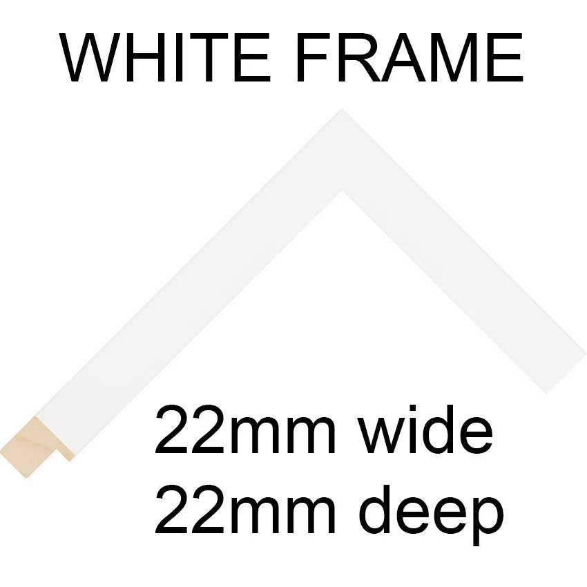 Multi Photo Frame Holds 4 6"x8" Photos in a White Wood Frame - Image 4