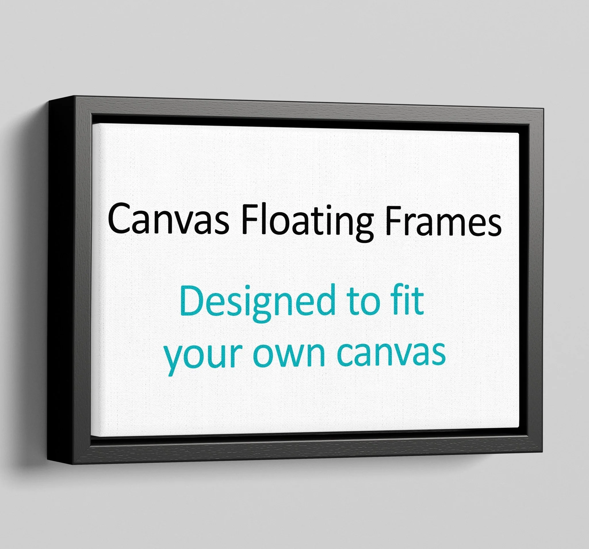 Canvas Floater Frames 40mm Deep | Floating Canvas Tray Frames | Black Frame - Image 4