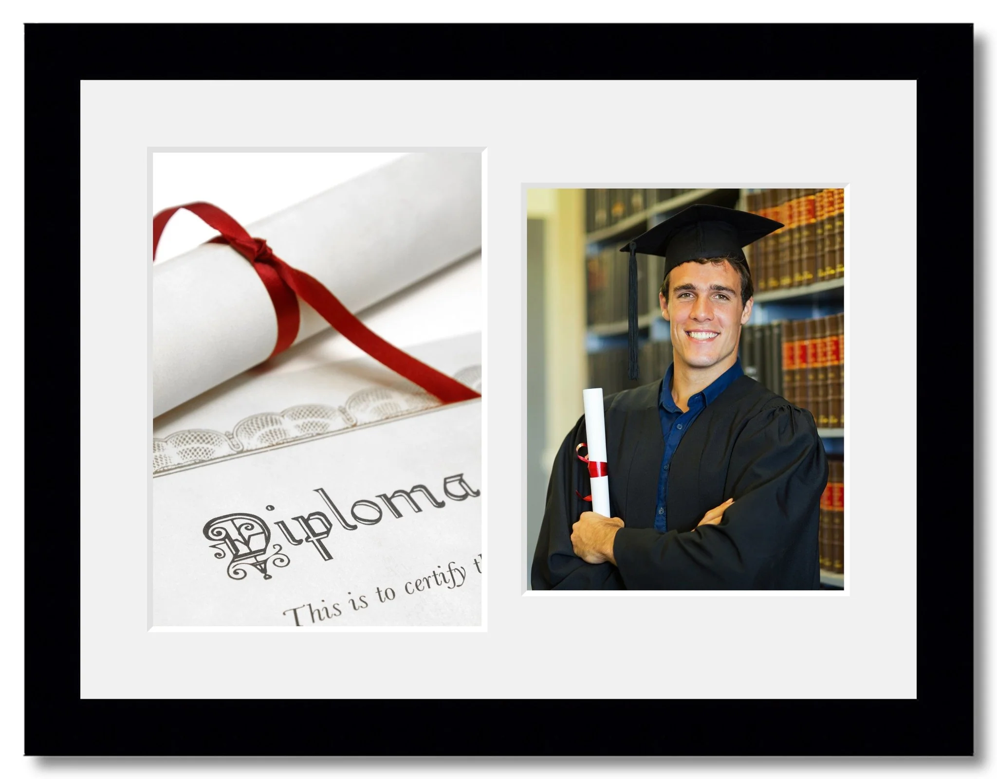 Graduation Photo Frame in Black - Image 6