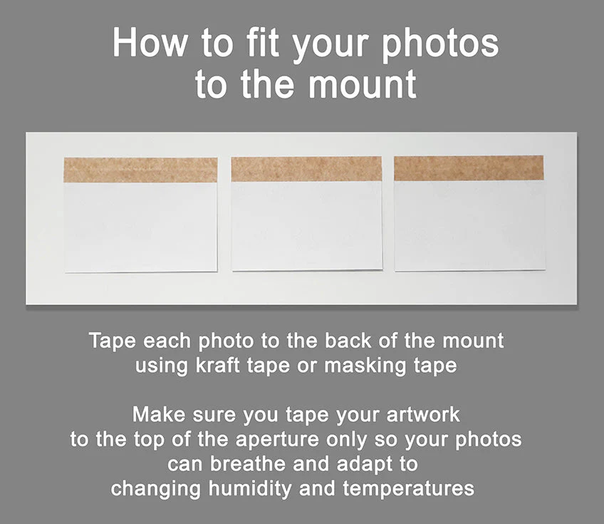 Instax Frame with 25 Apertures For Instax Mini Photos in Grey Wood - Image 6