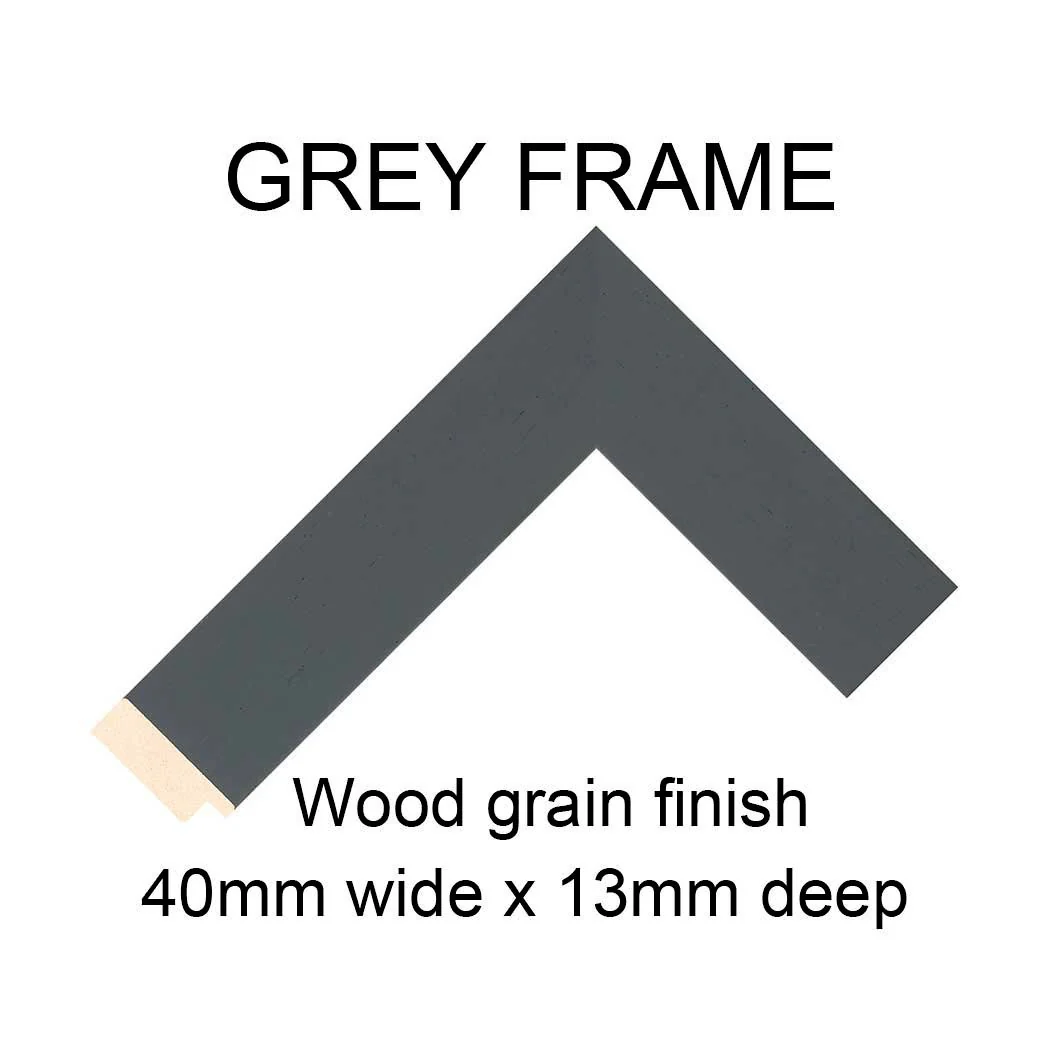 Large Multi Photo Family Picture Frame Holds 16 4x4 Photos in a Grey Wood Frame - Image 3