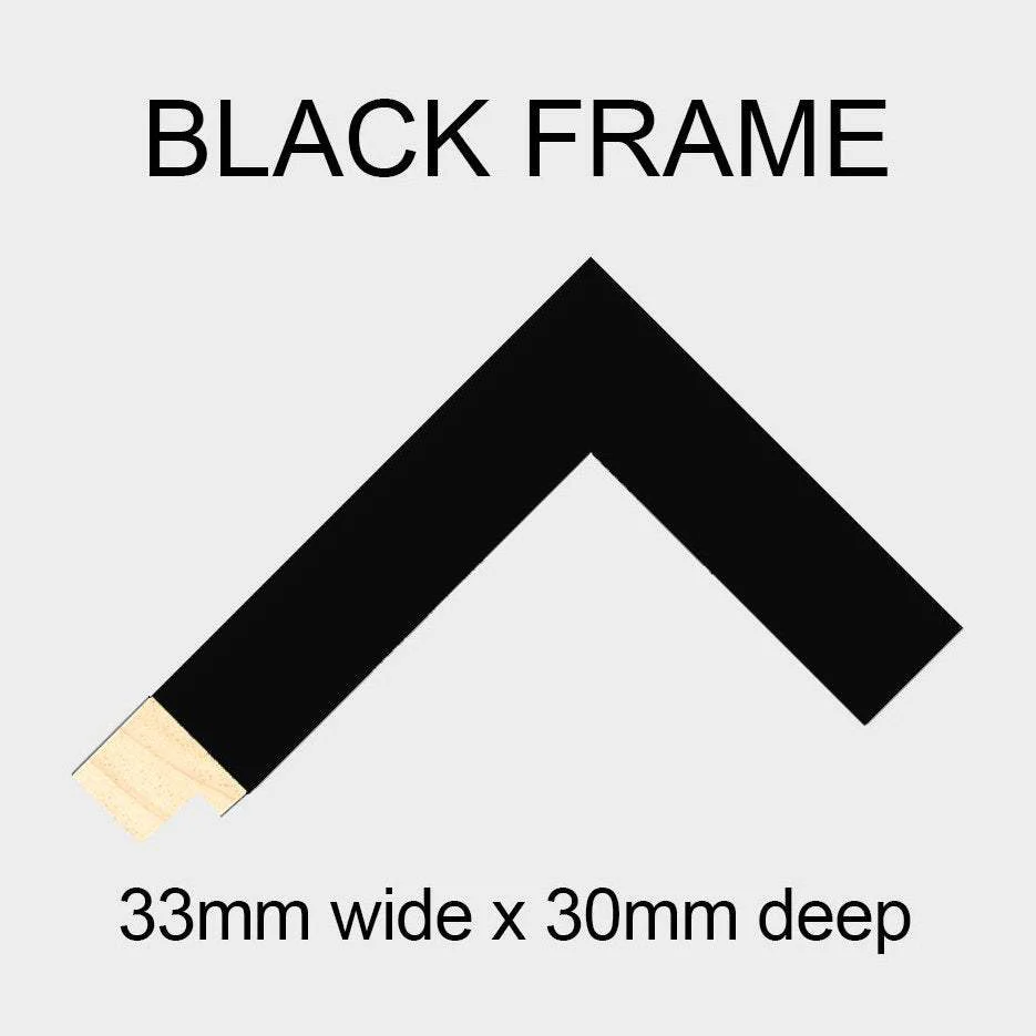 Large Multi Photo Picture Frame 6 Apertures for 8x6 photos in a 33mm Black Frame - Image 3