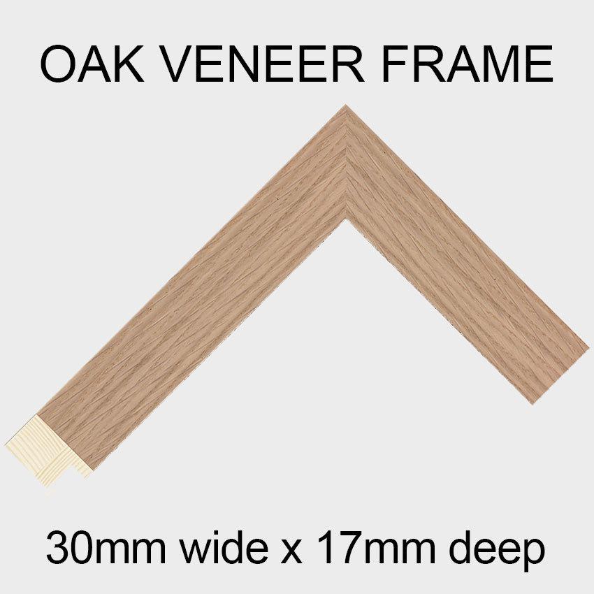 Large multi photo picture frame to Hold 16 6"x4" photos in an 30mm Oak veneer frame - Image 3