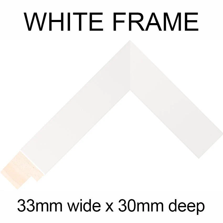 Large Multi Photo Picture Frame Holds 20 photos in a 33mm White Wood Frame - Image 3