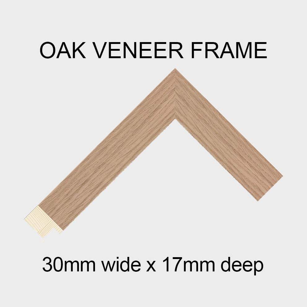 Large Multi Photo Picture Frame Holds 25 Instagram Size 4x4 Photos in an Oak Veneer Frame - Image 3