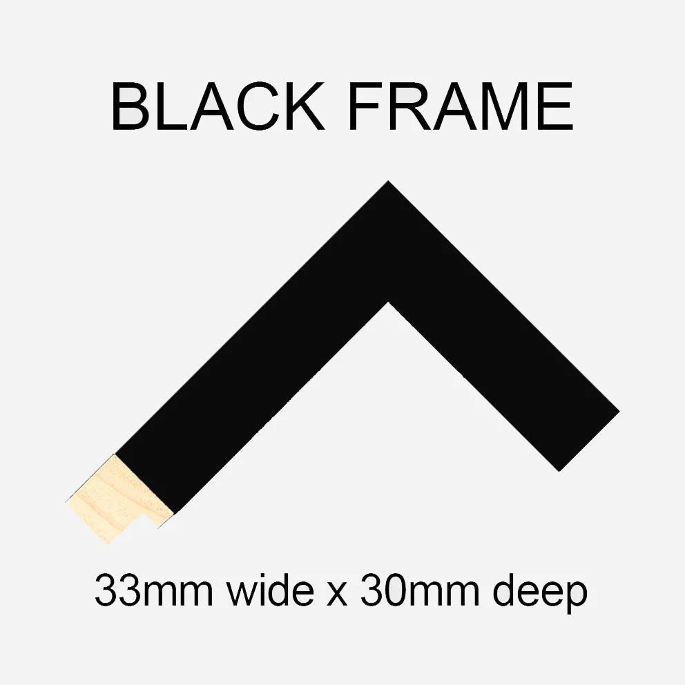 Multi Photo Frame to Hold 8 - 7"x5" photos in a Black Wood Frame - Image 3