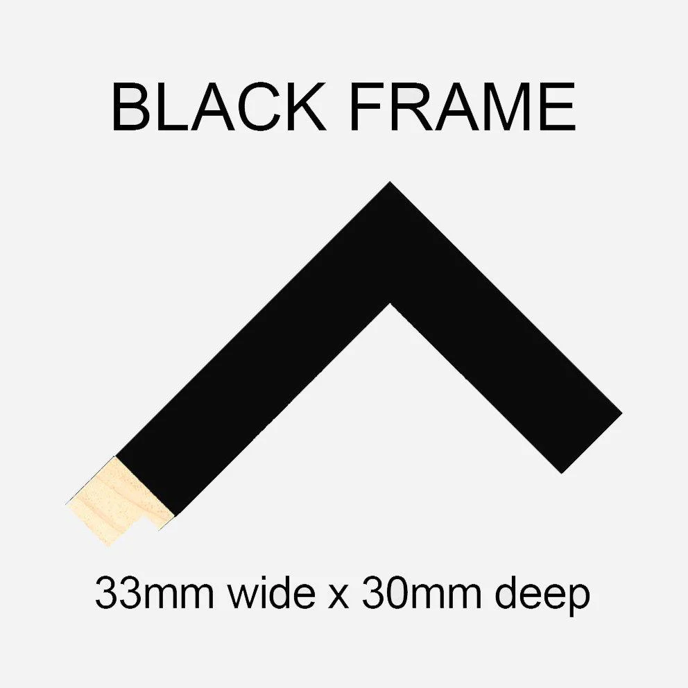 Multi Photo Frame to hold 4 8x12 Photos in a Black Wood Frame - Image 3