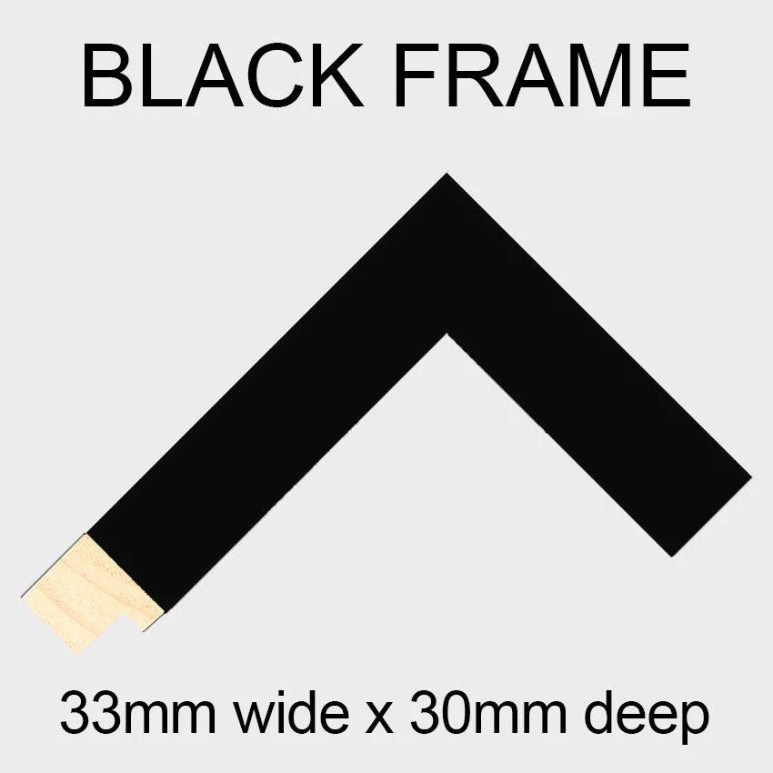 Multi Photo Picture Frame Holds 9 Photos 5x5 Photos in a 33mm Black Frame - Image 3
